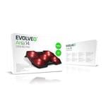 EVOLVEO Ania 14, chladicí podložka pro notebook, 5x ventilátor, červené podsvícení
