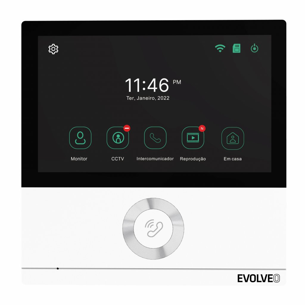 EVOLVEO DoorPhone AHD7 bílý monitor