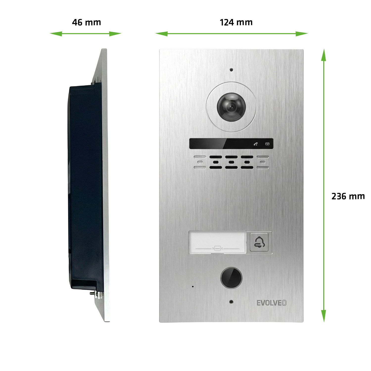 EVOLVEO DoorPhone ID-1, 2drátový videotelefon s RFID, otiskem prstu a podporou ONVIF kamer