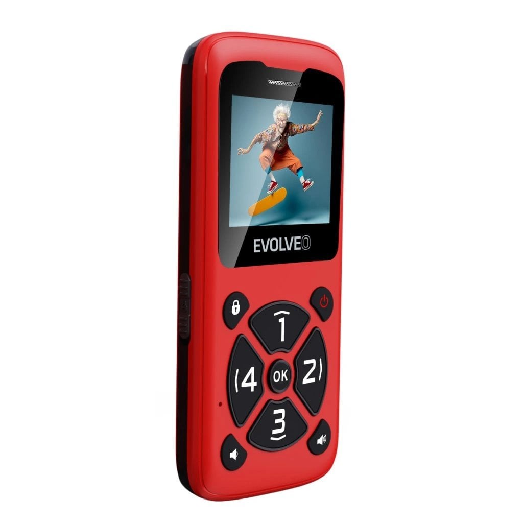 EVOLVEO EasyPhone ID červená