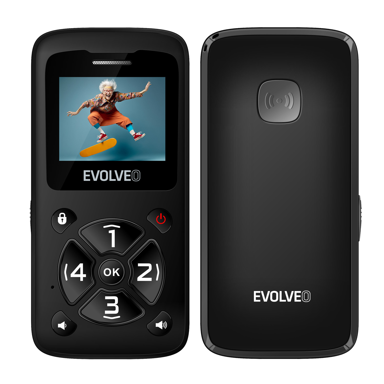 EVOLVEO EasyPhone ID čierny