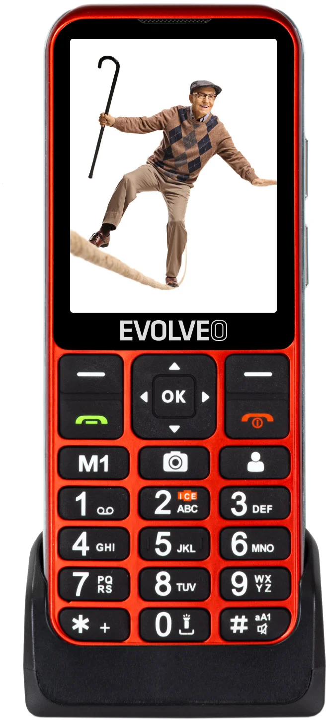 EVOLVEO EasyPhone LT červený