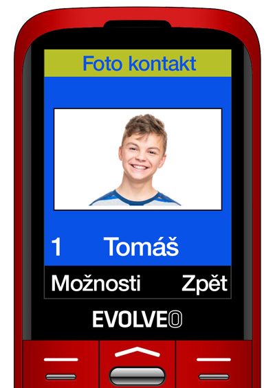 EVOLVEO EasyPhone XO červená