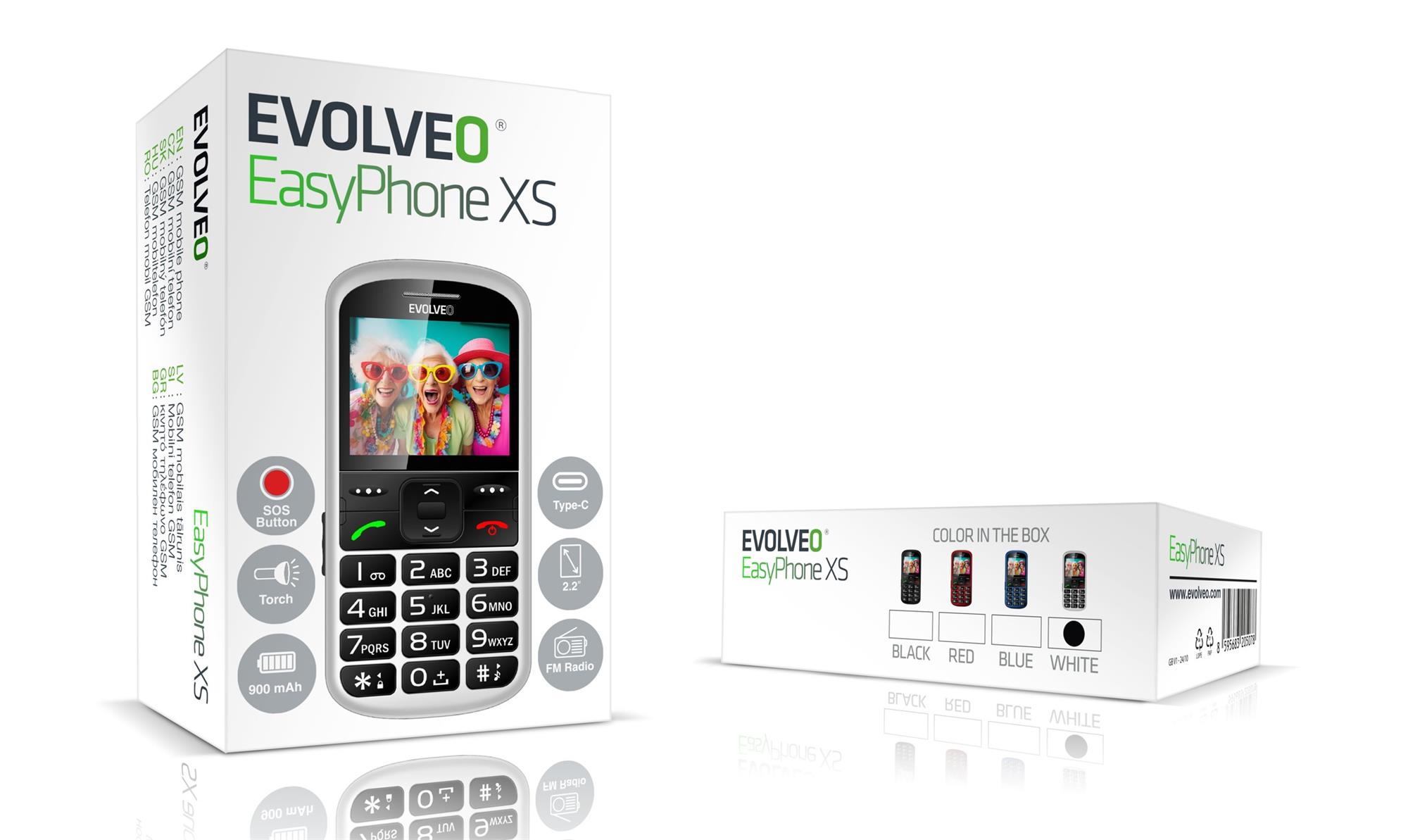 EVOLVEO EasyPhone XS biely
