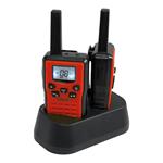 EVOLVEO FreeTalk 2W, PMR vysílačka s výkonem 0,5 a 2W, červenočerná