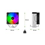 EVOLVEO QuietCool5, chladič procesora, 6x tepelných trubíc, čierny