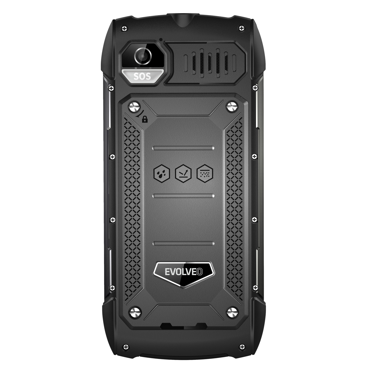 EVOLVEO StrongPhone H1 černo-šedý