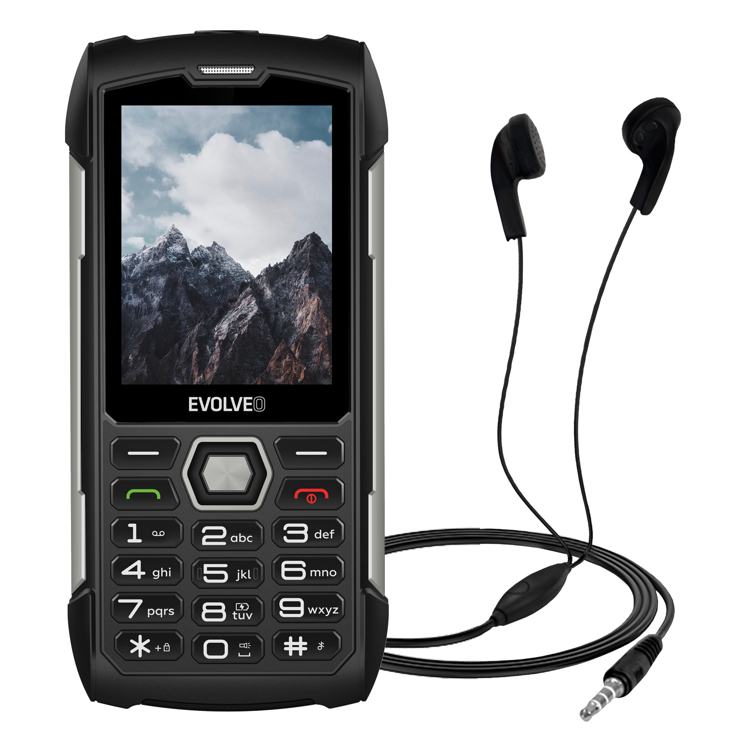 EVOLVEO StrongPhone H1 čierno-strieborný