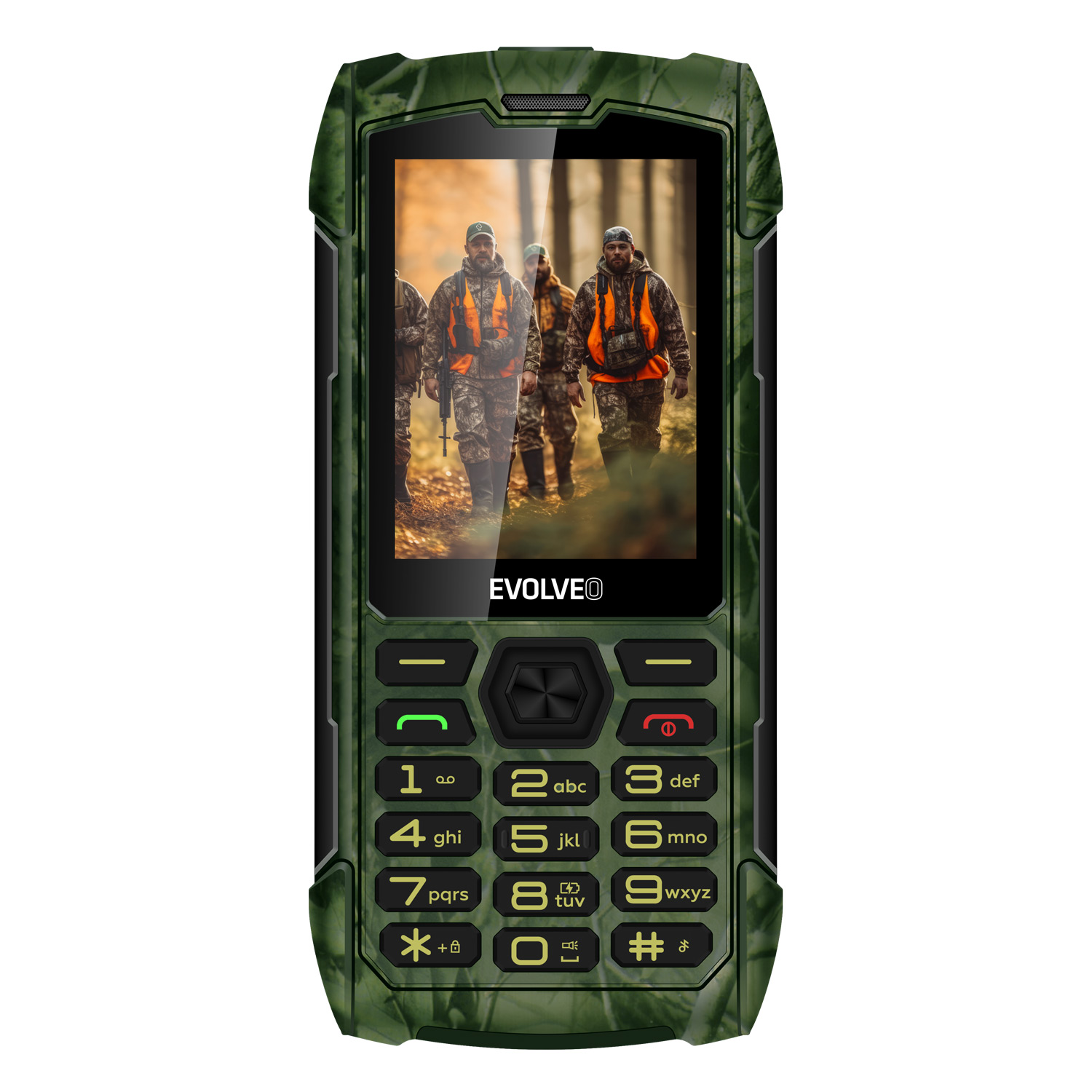 EVOLVEO StrongPhone H1 lovecká kamufláž