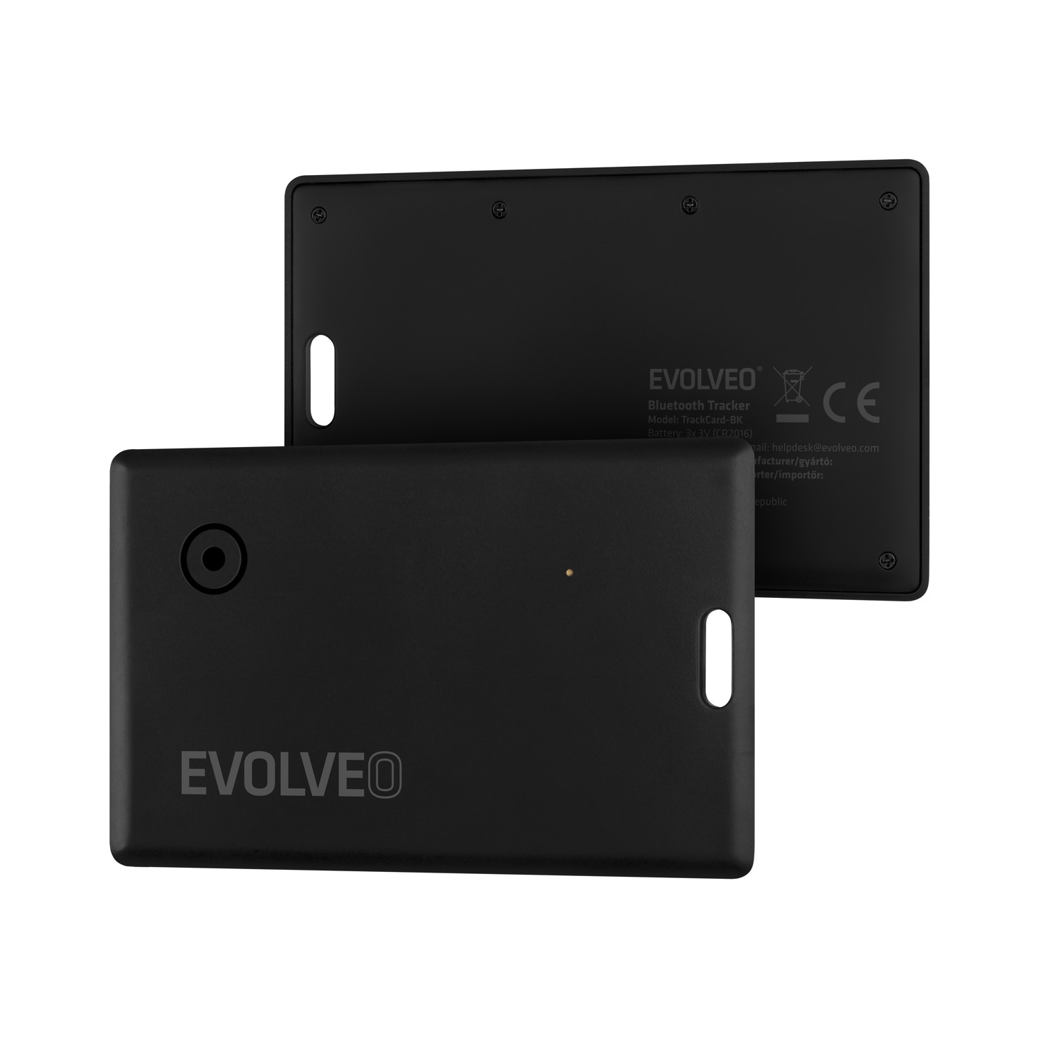 EVOLVEO TrackCard, Bluetooth lokátor s Apple Find My, černý