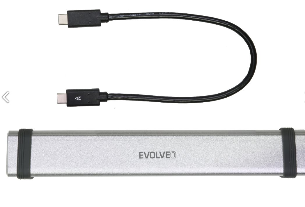 EVOLVEO USB -C MULTIPORT 1 10Gbs, kovový