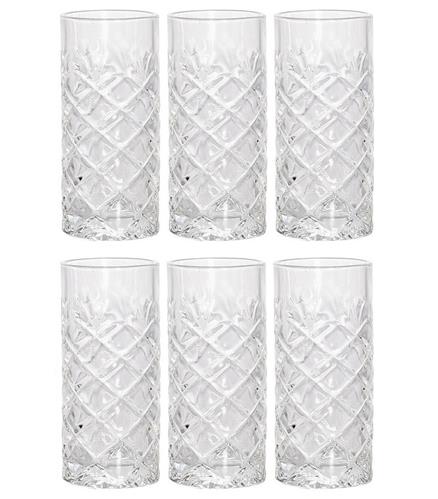 Excellent Houseware Brúsené poháre, sada 6 kusov, 250 ml