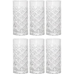 Excellent Houseware Brúsené poháre, sada 6 kusov, 250 ml