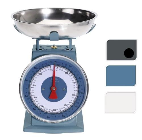 Excellent Houseware Kuchyňská váha mechanická RETRO 5 kg, šedá