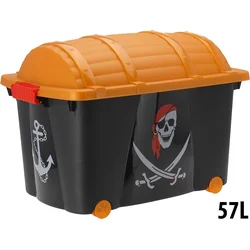 Excellent Houseware Mobilný úložný box PIRATE, 60 x 40 x 42 cm