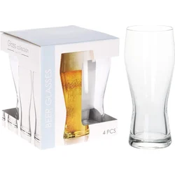 Excellent Houseware Sklenice na pivo, sada 4 ks, 400 ml