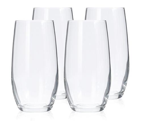 Excellent Houseware Skleničky na alkoholické a nealkoholické longdrinky, sada 4 ks, 360 ml
