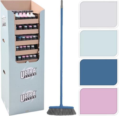 Excellent Houseware Smeták s tyčí UltraClean 120 cm, modrá