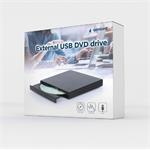 Externá DVD napaľovačka GEMBIRD DVD-USB-04, čierna