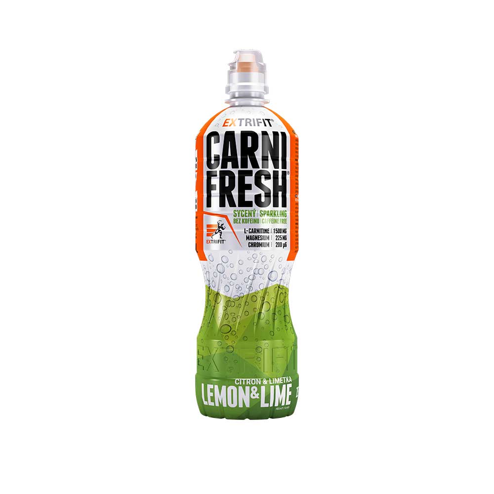 Extrifit Carnifresh Sparkling Caffeine free 850 ml - citron-limeta