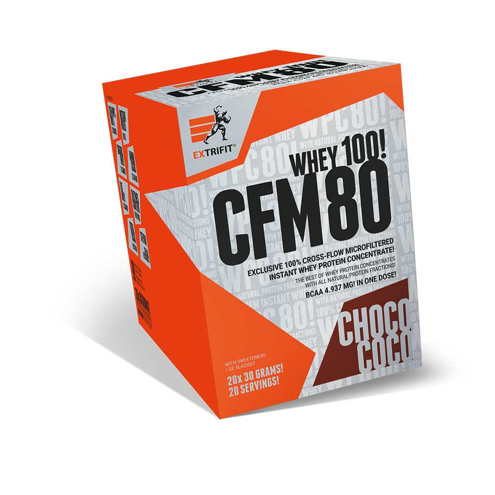 Extrifit CFM Instant Whey 80 20 x 30 g - čokoláda-kokos