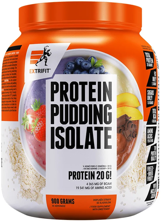 Extrifit Protein Puding Isolate 900 g - čučoriedka