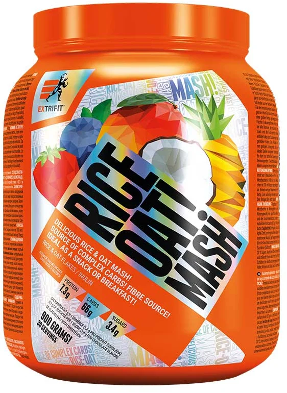 Extrifit Rice Oat Mash 900 g - borůvka