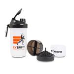 Extrifit Shaker Triple 600 ml transparentný