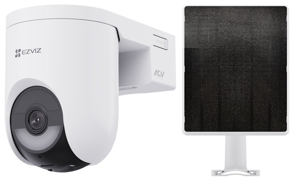 EZVIZ IP kamera HB8 Lite 4G kit/ PTZ/ 4G/LTE/ Wi-Fi/ 4Mpix/ IP65 ochrana/ 4mm objektív/ IR do 15m/ biela + 5W solárny panel