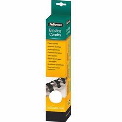 Fellowes Spine, plastový, biely, 14 mm, 81-100 listov, 25 ks