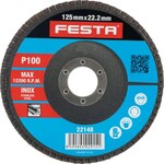 Festa Brúsny kotúč na kov a nehrdzavejúcu oceľ O 125 x 22,23 mm, zrnitosť 100