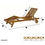 Fieldmann FDZN 4007-T Nastaviteľné záhradné lehátko CLASSIC