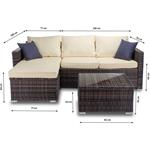 Fieldmann FDZN 6060-PR Súprava záhradného nábytku SOFIE, ratan