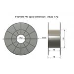 Filament PM 1.75 ABS 1kg, černá