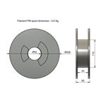 Filament PM tisková struna/filament 1,75 Rubberjet TPE32 - černá 0,5 kg