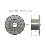 Filament PM tlačová struna/filament 1,75 ASA hnedý, 0,75 kg