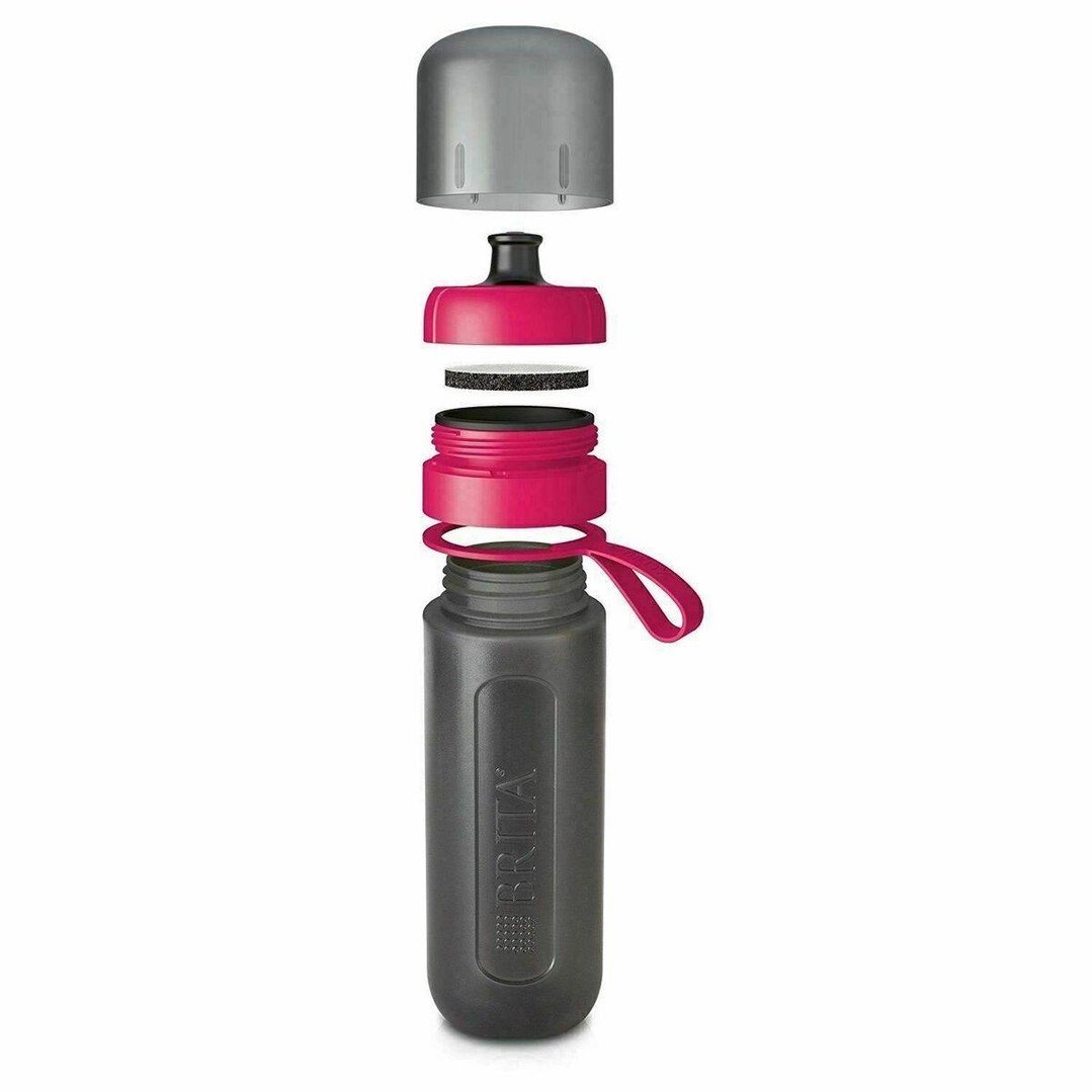 Filtračná fľaša na vodu Brita Fill&Go Active ružová, 0,6 l