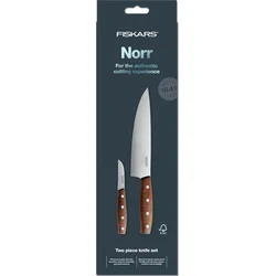 Fiskars Set nožů NORR 2 ks - kuchařský + snídaňový 1016471