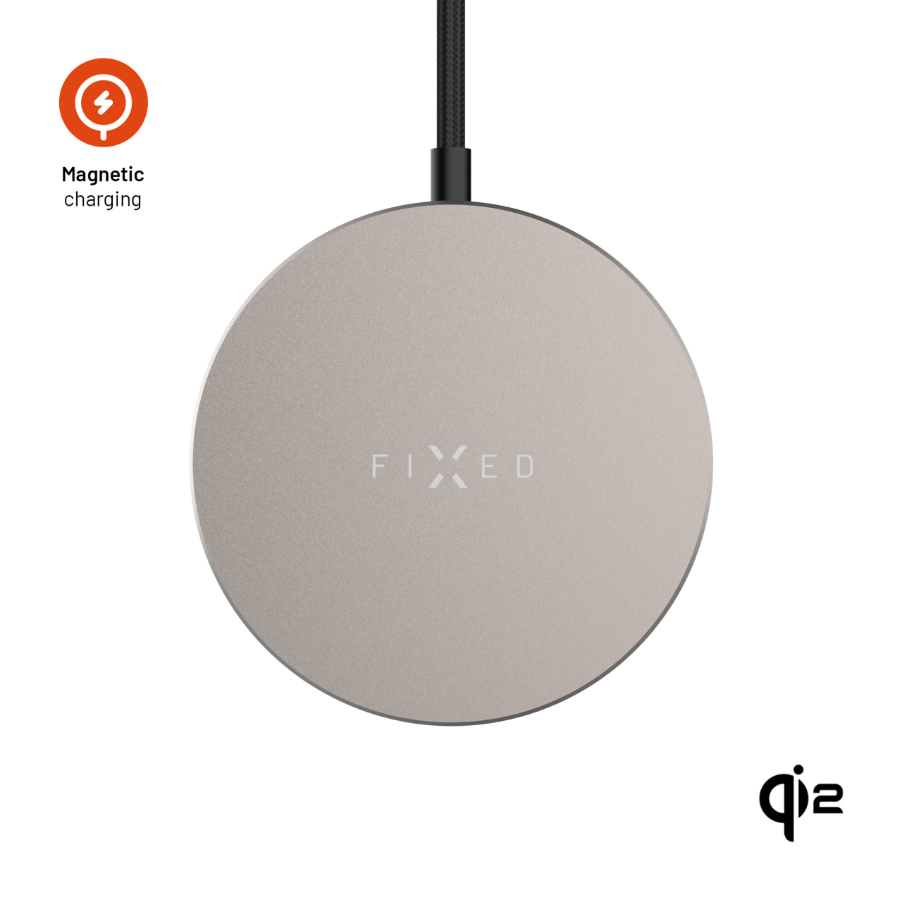 FIXED MagPad Slim s Qi2 titanová