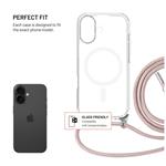 FIXED MagPure puzdro na krk s ružovou šnúrkou pre Apple iPhone 17