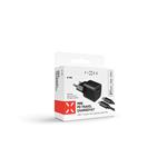 FIXED Mini sieťová nabíjačka s výstupom USB-C a káblom USB-C/Lightning, podpora PD, 1 meter, MFI, 20 W, čierna