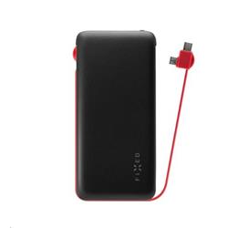 FIXED Powerbanka Zen 10 000 s kabelem microUSB/USB-C, 10 000 mAh, černá FIXZEN-10MC-BK - Powerbanky