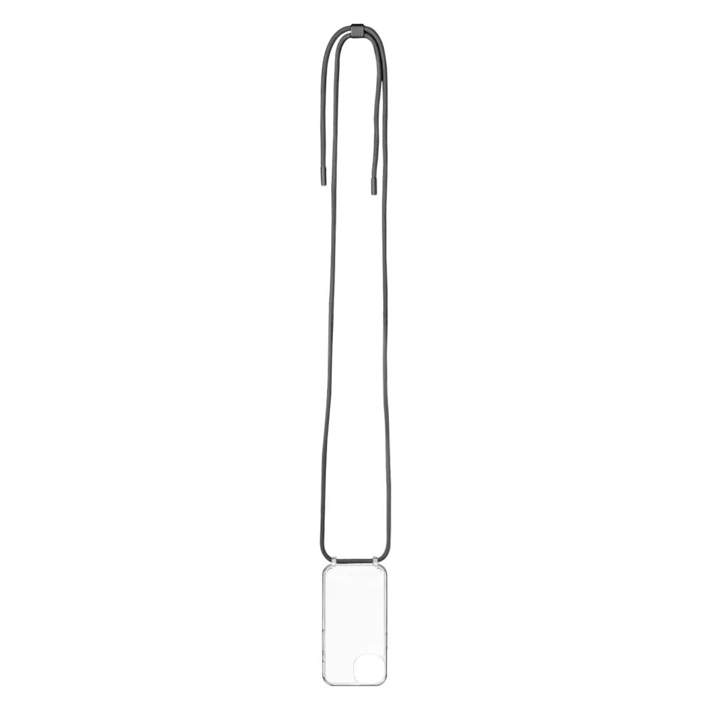 FIXED Pure Neck puzdro s čiernou šnúrkou pre Apple iPhone 15 Pro Max