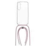 FIXED Pure Neck puzdro s ružovou šnúrkou pre Samsung Galaxy S24+