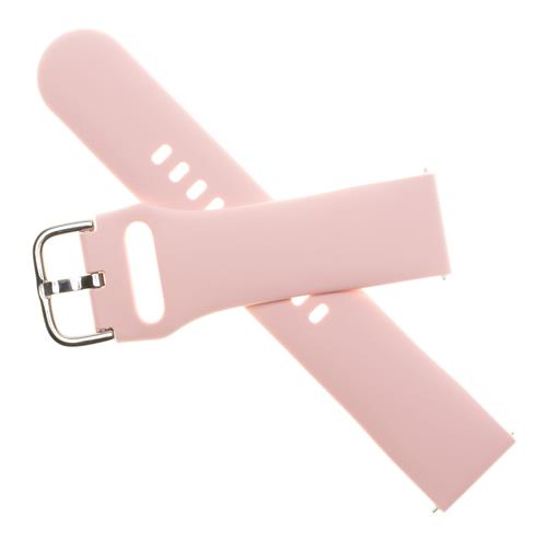 Fixed Silicone Strap s šířkou 20mm pro smartwatch, ružový
