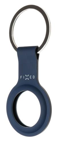 Fixed silikónové púzdro s krúžkom Silky pre Apple AirTag, modré FIXSIL-756-BL