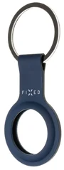 Fixed silikónové púzdro s krúžkom Silky pre Apple AirTag, modré FIXSIL-756-BL