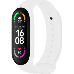 FIXED silikónový remienok pre Xiaomi Band 7/ Mi Band 6/ Mi Band 5, biely