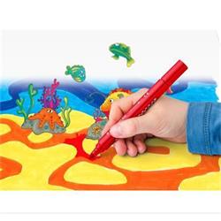 Fixky STAEDTLER "Noris jumbo 328-B", 12 rôznych farieb, sada, 3 mm, trojuholníkové, umývateľné 328-B