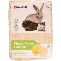 Flamingo Dřevěná podestýlka s vůní citronu 4kg